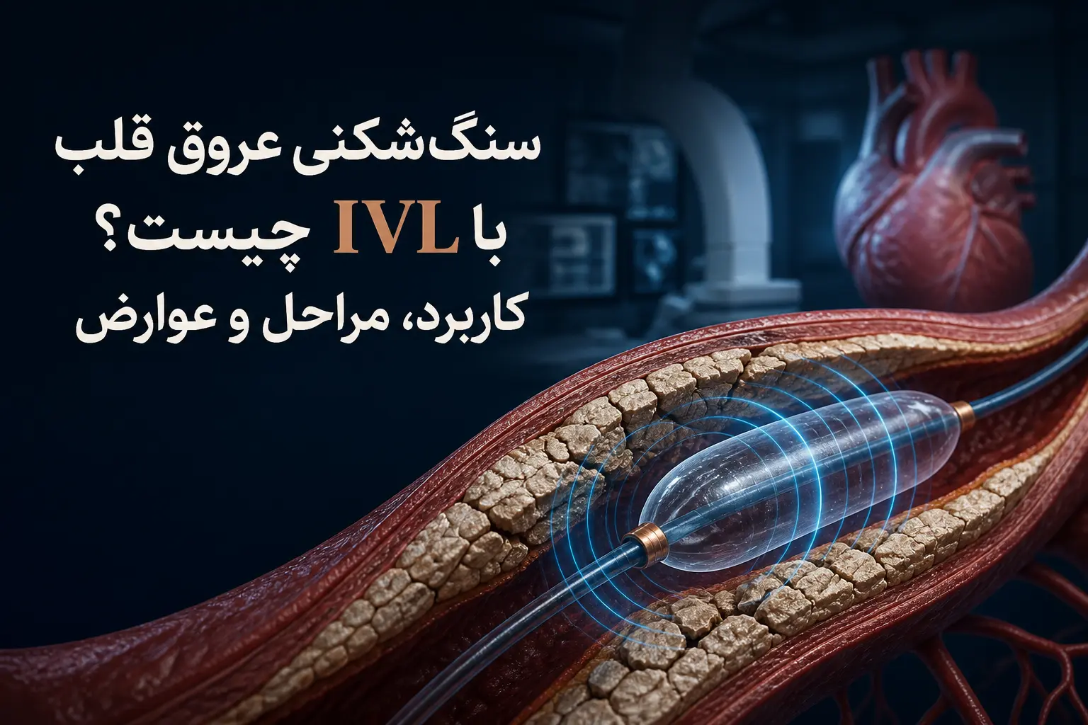 سنگ‌شکنی عروق قلب با IVL